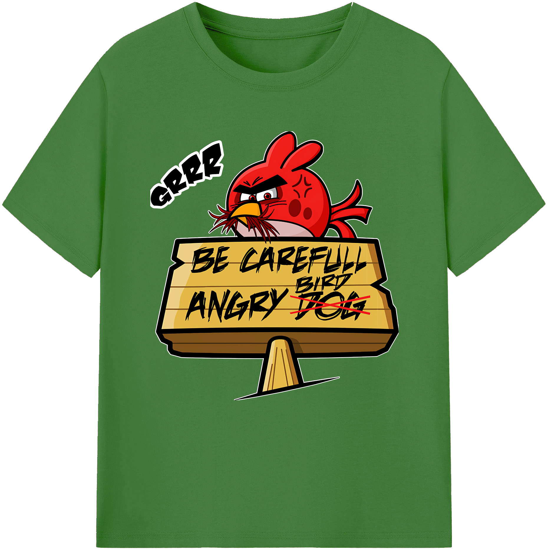 （画像用） Angry Birds アングリーバード レディースカジュアルプリントTシャツ（綿100％）